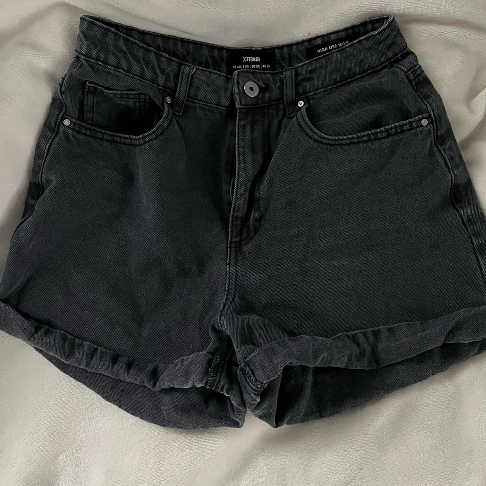cotton on high rise mom shorts